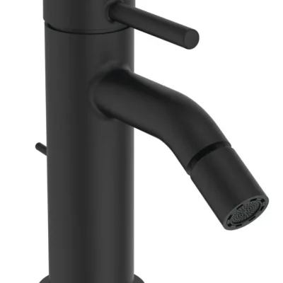 Ideal Standard Ceraline Nuovo - bidē maisītājs ar noteces vārstu, zīdaini melns BD765XG