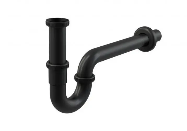 Alcadrain Siphons - izlietnes sifons U DN32, melns/matēts A4320BLACK