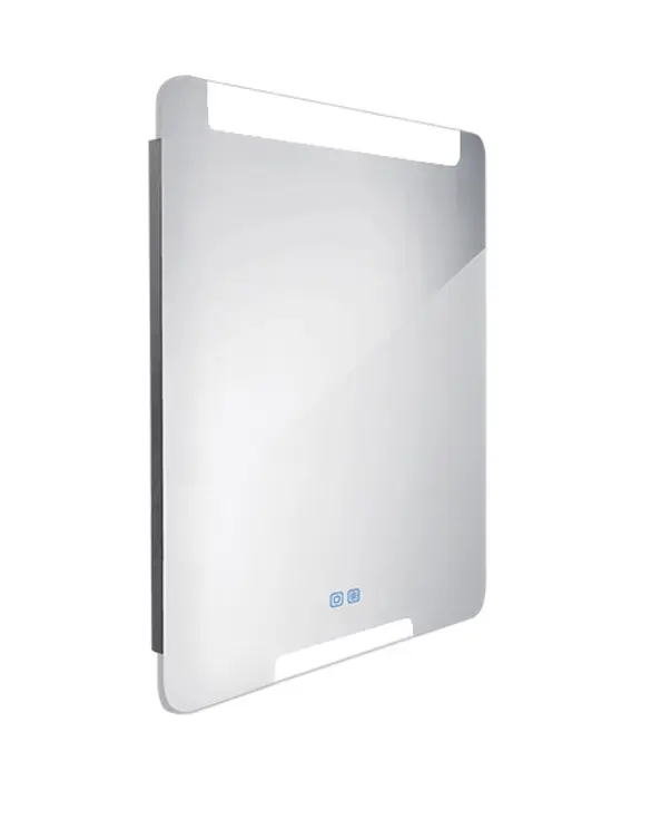 Nimco spogulis - spogulis ar LED apgaismojumu, 60x80 cm, skārienjutīgs sensors, alumīnijs ZP 22002VX