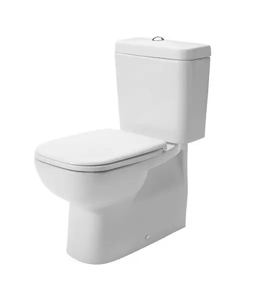 Duravit D-Code - stāvošs WC komplekts, Vario noteka, ar HygieneGlaze, alpu balts 21180920002