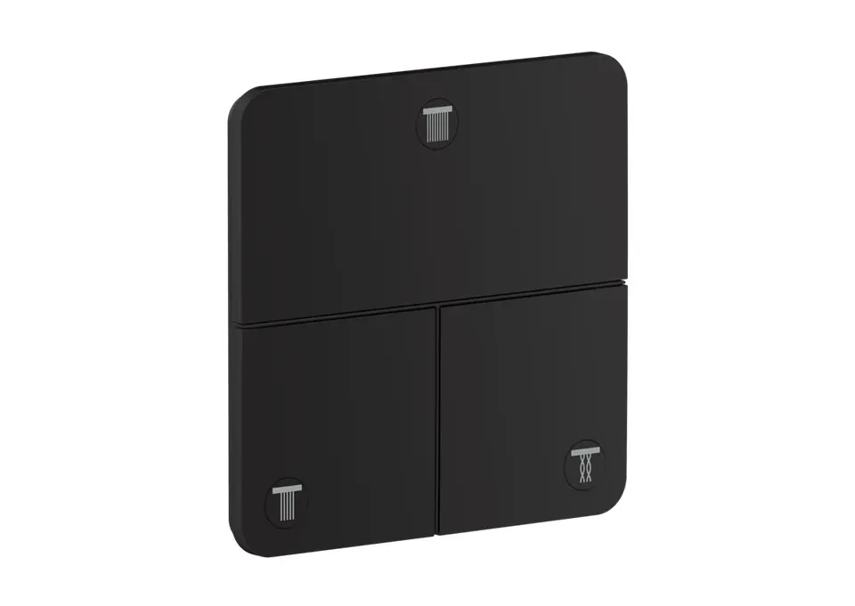 Axor ShowerSelect ID - zemapmetuma vārsts, 3 patērētājiem, matēti melns 36781670