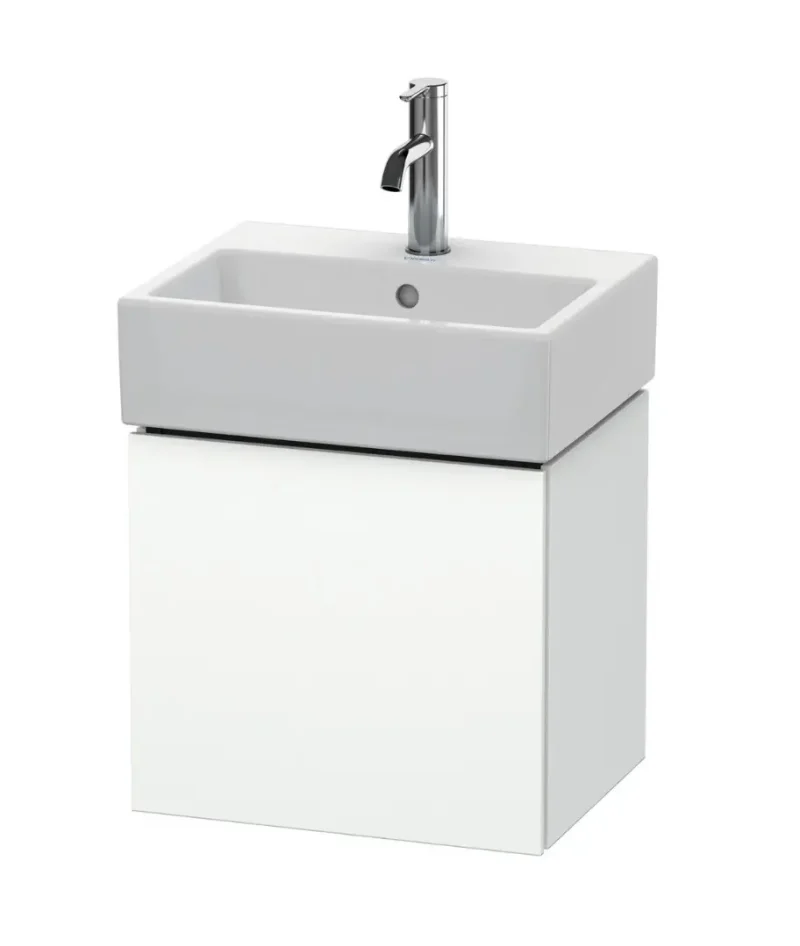Duravit L-Cube - izlietnes skapītis 40×43×34 cm, 1 durvis, eņģes kreisajā pusē, matēti balts LC6245L1818
