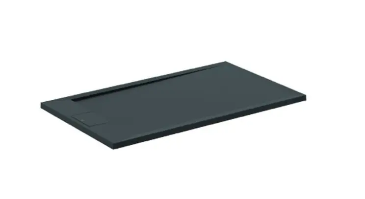 Ideal Standard i.Life - dušas paliktnis 120x70 cm, Anti-Slip, melns T5233FV