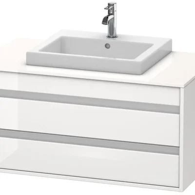 Duravit Ketho - izlietnes skapītis 50x100x55 cm, ar 2 atvilktnēm, balts spīdīgs KT675502222