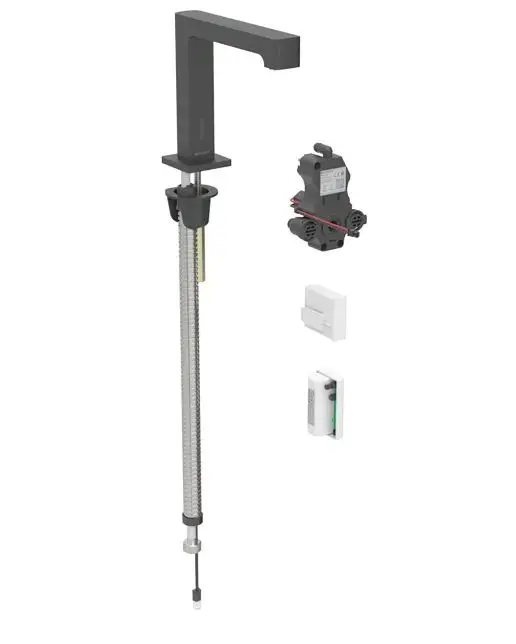 Geberit Brenta - elektronisks izlietnes vārsts, ģeneratora darbība, easy to clean, matēti melns 116.195.14.1