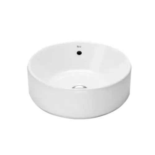 Roca The Gap - uzliekamā izlietne, diametrs 39 cm, ar pārplūdi, bez jaucējkrāna cauruma, balta A3270MJ000
