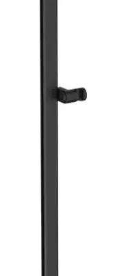 Duravit piederumi - dušas stienis 81 cm, matēti melns UV0600005046