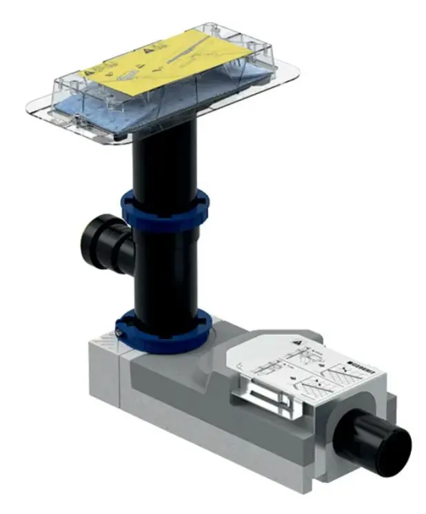 Geberit CleanLine - būvkomplekts dušas renēm, grīdas seguma augstumam pie ieplūdes 180 mm, izplūdei 50 mm 154.159.00.1