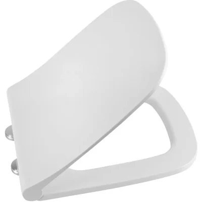 Sapho Garcia - WC sēdeklis Slim, Soft Close, balts/hroms 100727