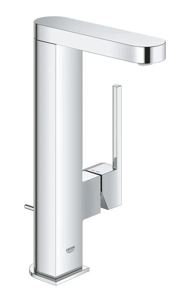 Grohe Plus - izlietnes maisītājs L ar izvelkamu izteku un noteces komplektu, hromēts 23843003