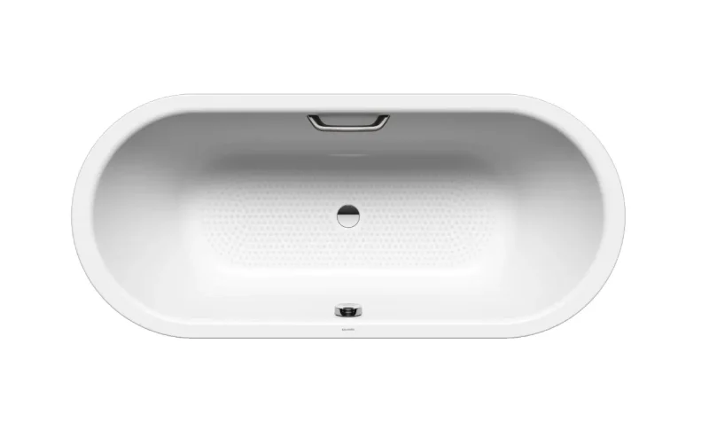 Kaldewei Ambiente - vanna Classic Duo Oval 113, 170x75 cm, ar rokturu atverēm, ar pilnīgu pretslīdes pārklājumu, balta 291410210001