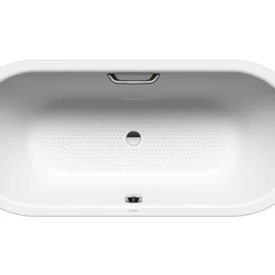Kaldewei Ambiente - Vanna Classic Duo Oval 113, 170x75 cm, ar roktura atverēm, pretslīdoša visā platumā, pērļu efekts, balta 291410213001