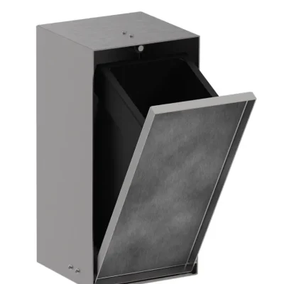Hansgrohe XtraStoris Rock - zemapmetuma atkritumu tvertne 2,5 l, matēts nerūsējošais tērauds 56063800