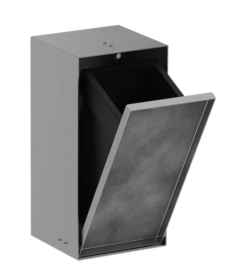 Hansgrohe XtraStoris Rock - zemapmetuma atkritumu tvertne 2,5 l, matēts nerūsējošais tērauds 56063800