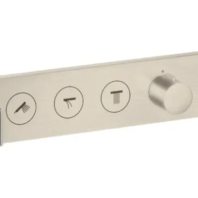 Axor ShowerSolutions - zemapmetuma termostata maisītājs, 3 patērētājiem, matēts niķelis 18356820