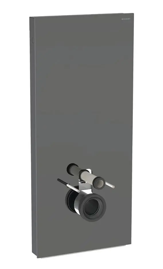 Geberit Monolith Plus - sanitārais modulis sienas WC, 114 cm, pieslēgums apakšā, stikls/Lava 131.231.JK.7