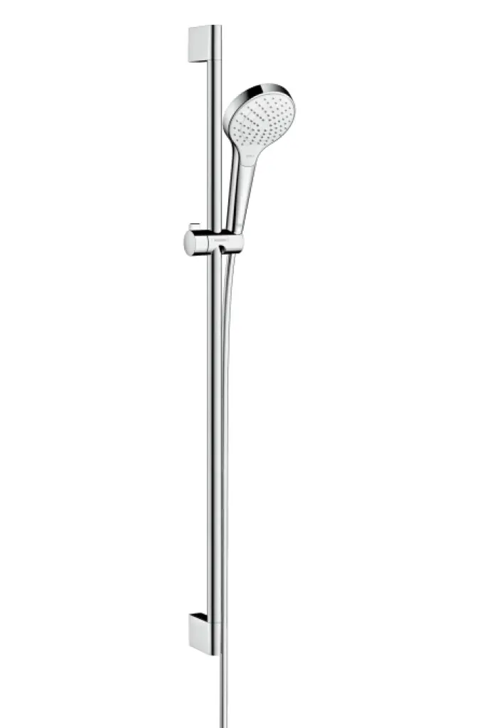 Hansgrohe Croma Select S - dušas komplekts Vario 0,90 m, EcoSmart 9 l/min, balts / hromēts 26573400