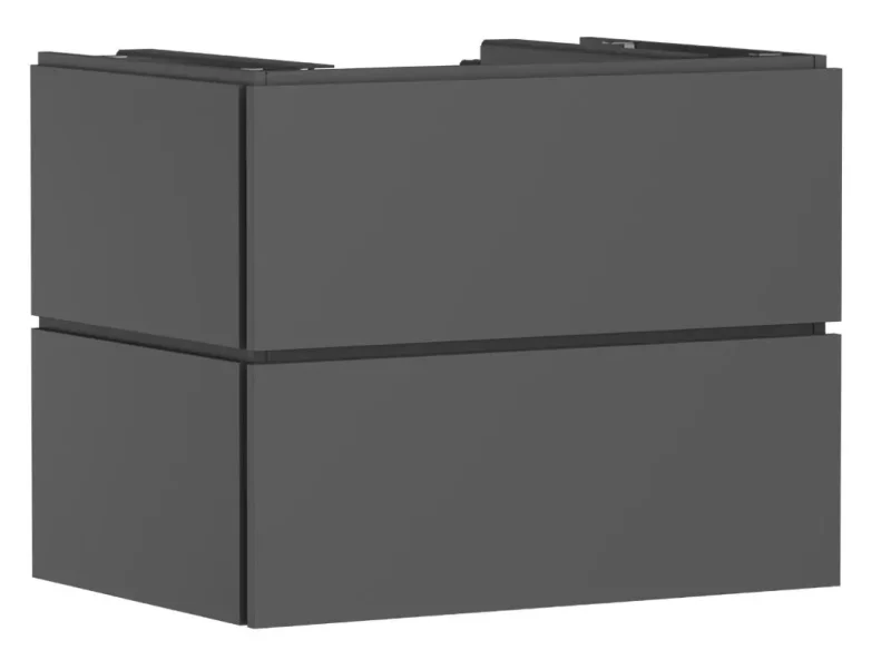 Hansgrohe Xilesa E - izlietnes apakškabinets, 62x78x55 cm, 2 atvilktnes, matēti pelēks 54300760