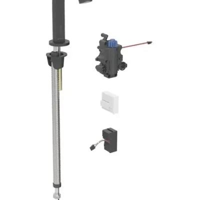 Geberit Piave - Elektroniska termostata izlietnes maisītājs, tīkla barošana, easy to clean, matēti melns 116.187.14.1