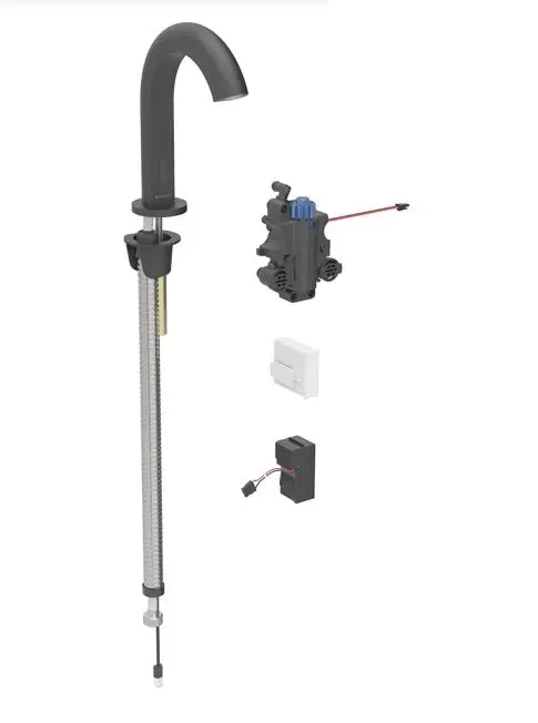 Geberit Piave - Elektroniska termostata izlietnes maisītājs, tīkla barošana, easy to clean, matēti melns 116.187.14.1