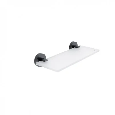 Nimco Unix - plaukts, garums 30 cm, stikls matēts/melns matēts UNC 13091B-30-90