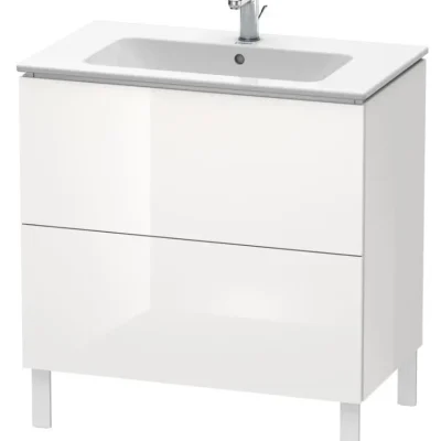 Duravit L-Cube - izlietnes skapītis 86x82x48 cm, 2 atvilktnes, balts spīdīgs LC662602222