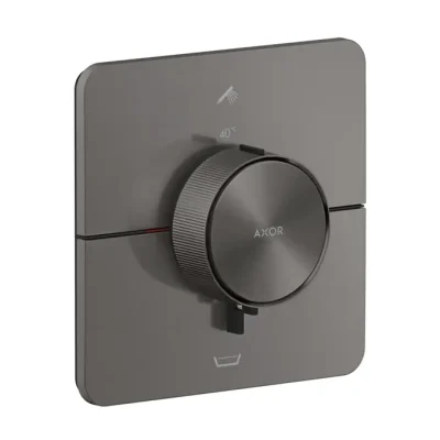Axor ShowerSelect ID - zemapmetuma termostata maisītājs 2 patērētājiem, hroms melns matēts 36755340