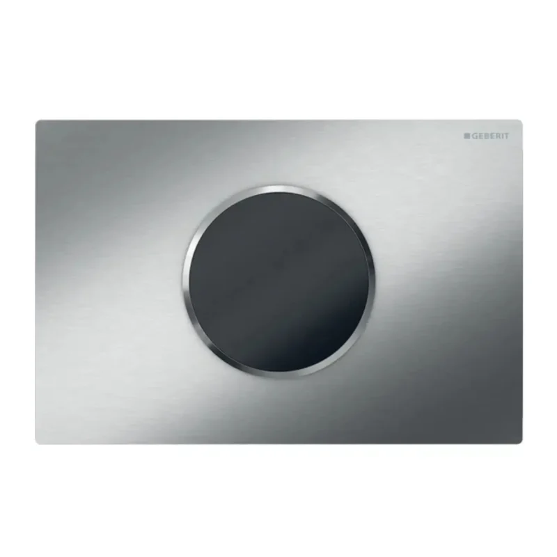 Geberit Sigma10 - elektroniska vadības plate, darbība ar baterijām, nerūsējošais tērauds birstēts/pulēts 115.908.SN.6