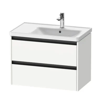 Duravit Ketho.2 - izlietnes skapītis, 55x78x46 cm, 2 atvilktnes, balts matēts K25286018180000