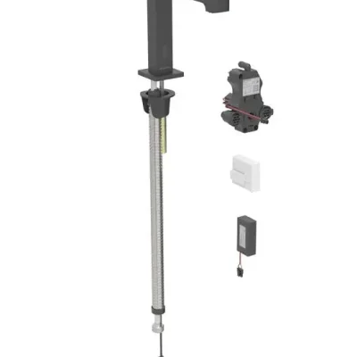 Geberit Brenta - elektroniska izlietnes maisītājs, darbība ar baterijām, easy to clean, matēti melns 116.194.14.1