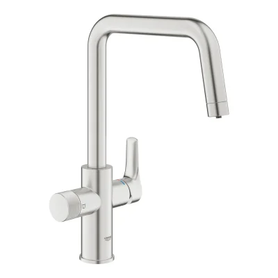 Grohe Blue Pure - virtuves izlietnes maisītājs Eurosmart ar filtra funkciju, Supersteel 30583DC0