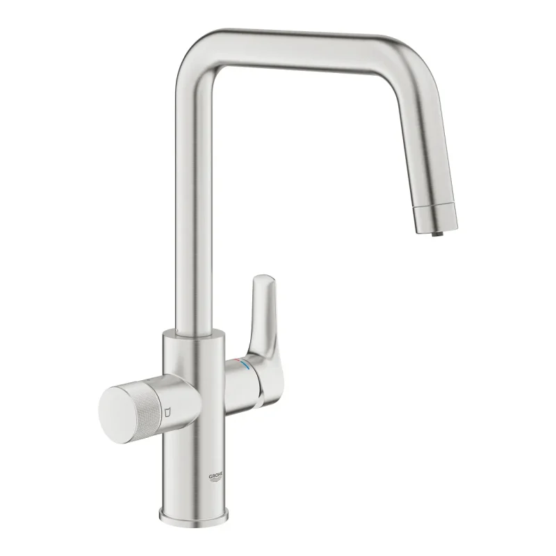 Grohe Blue Pure - virtuves izlietnes maisītājs Eurosmart ar filtra funkciju, Supersteel 30583DC0
