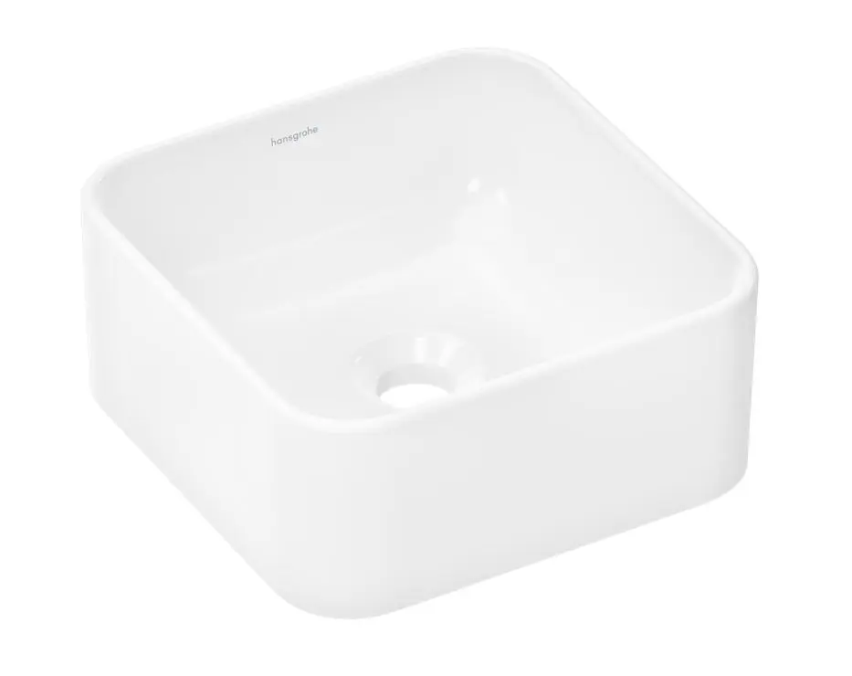 Hansgrohe Xuniva Q - uz virsmas uzstādāma roku mazgāšanas izlietne, 30x30 cm, bez pārplūdes, balta 60167450