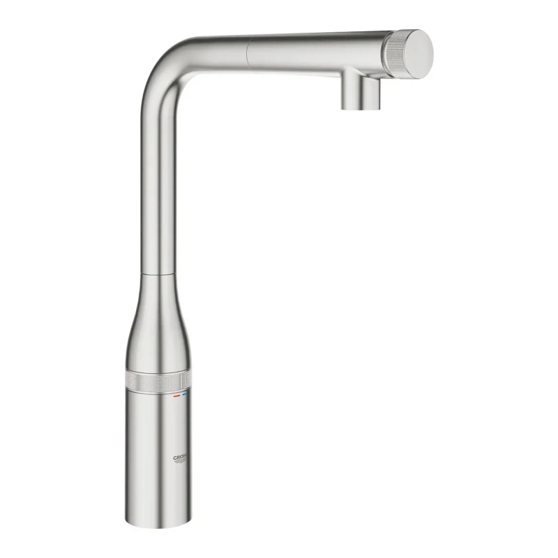 Grohe Essence SmartControl - virtuves izlietnes maisītājs ar izvelkamu izteku, SmartControl, SuperSteel 31615DC0