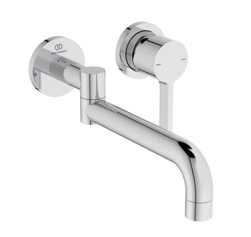 Ideal Standard Gusto - zemapmetuma virtuves izlietnes maisītājs, 2 caurumu montāža, hroms BD426AA
