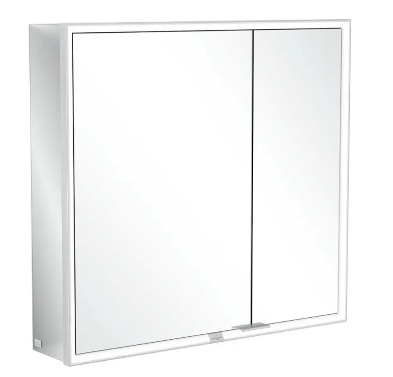 Villeroy & Boch My View - spoguļskapis ar LED apgaismojumu, 80x75x17 cm, alumīnijs A4558000