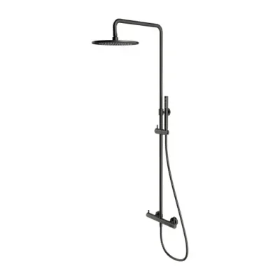 OMNIRES Y - dušas komplekts ar maisītāju, diametrs 25 cm, matēts grafīts Y1244MGR