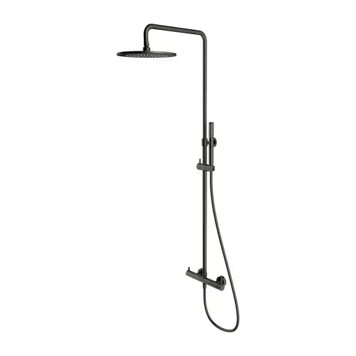 OMNIRES Y - dušas komplekts ar maisītāju, diametrs 25 cm, matēts grafīts Y1244MGR