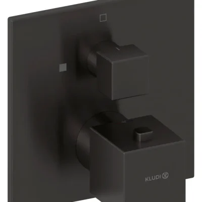 Kludi Decus - termostatisks zemapmetuma dušas maisītājs, matēts Gunmetal 54885N275