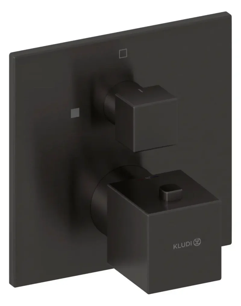 Kludi Decus - termostatisks zemapmetuma dušas maisītājs, matēts Gunmetal 54885N275