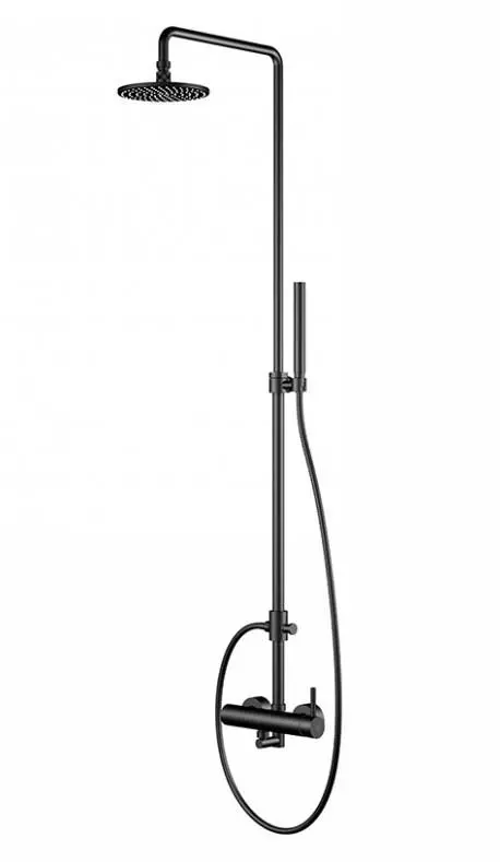 Steinberg 100 - dušas komplekts ar maisītāju, diametrs 20 cm, matēti melns 100 2760 S