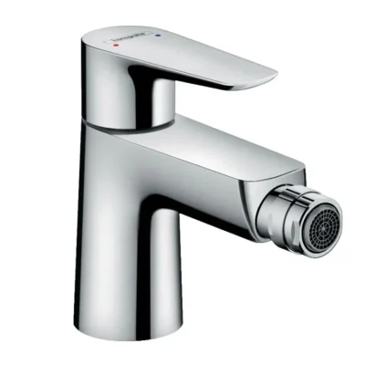 Hansgrohe Talis E - bideta vienas sviras maisītājs ar noteces komplektu ar stieņa aizbāzni, hromēts 71720000