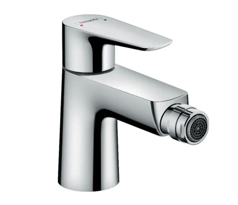Hansgrohe Talis E - bideta vienas sviras maisītājs ar noteces komplektu ar stieņa aizbāzni, hromēts 71720000