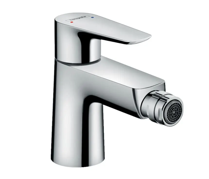 Hansgrohe Talis E - bideta vienas sviras maisītājs ar noteces komplektu ar stieņa aizbāzni, hromēts 71720000