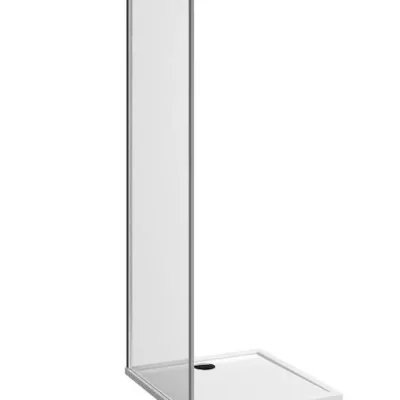Jika Nion - fiksēta dušas siena, 90x195 cm, Jika Perla Glass, sudraba/caurspīdīgs stikls H2972N20026681