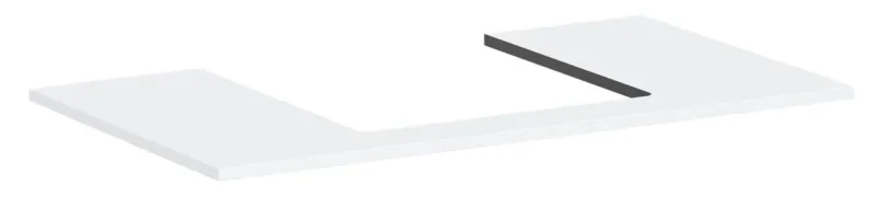 Hansgrohe Xilesa E - izlietnes virsma, 98x55 cm, izgriezums vidū, balts matēts 54270700