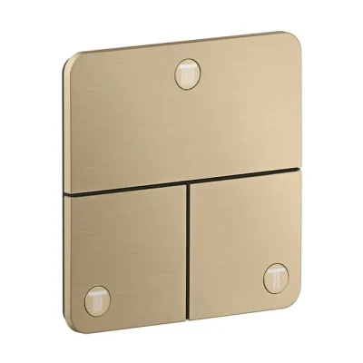 Axor ShowerSelect ID - zemapmetuma vārsts, 3 patērētājiem, birstēta bronza 36781140