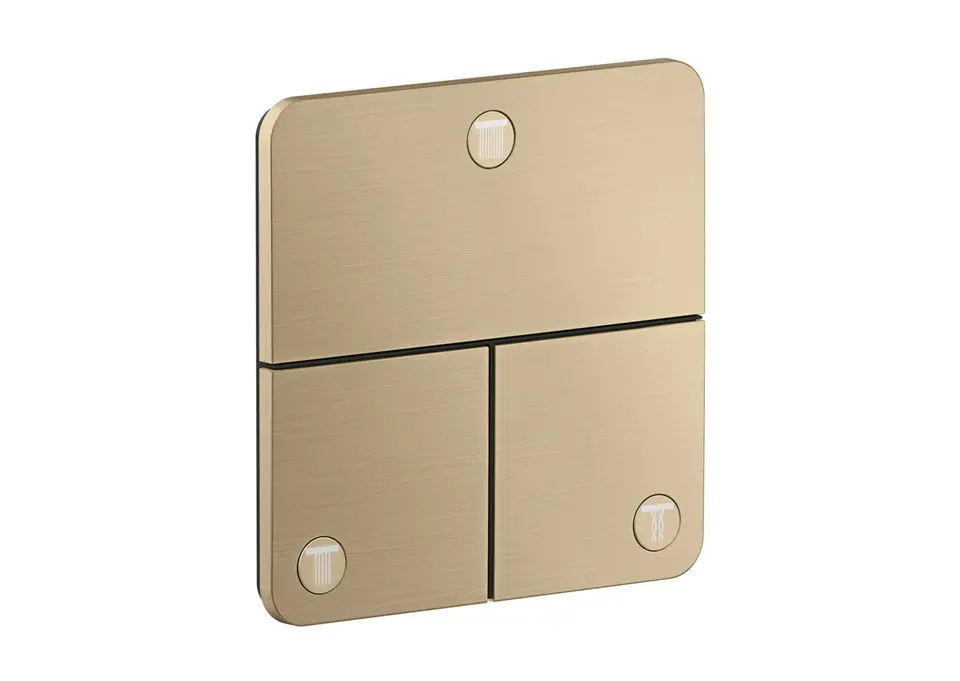 Axor ShowerSelect ID - zemapmetuma vārsts, 3 patērētājiem, birstēta bronza 36781140
