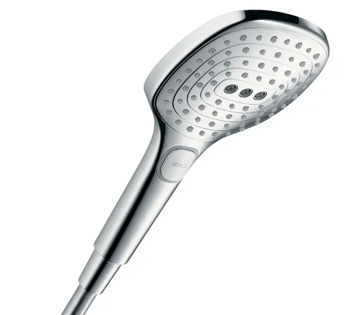 Hansgrohe Raindance Select E - rokas duša, 3 strūklas veidi, EcoSmart, hroms 28728000