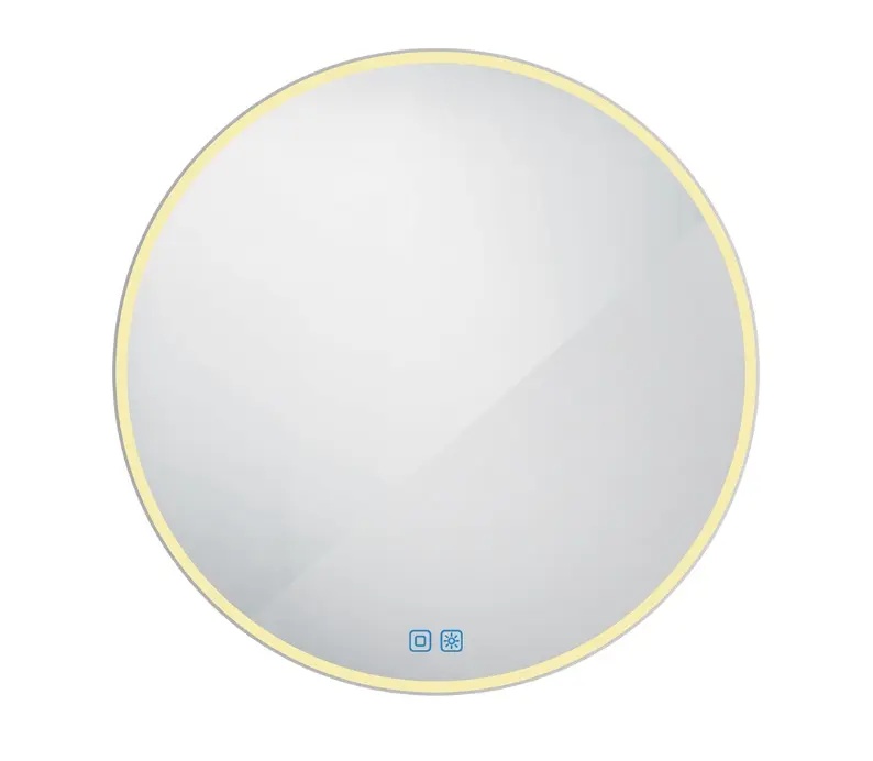 Nimco spogulis - spogulis ar LED apgaismojumu, diametrs 90 cm, skārienjutīgs sensors, alumīnijs ZP 26003RVX